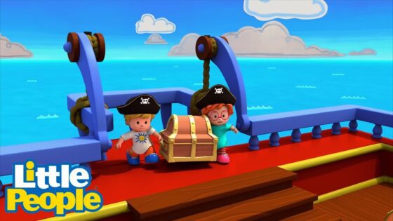Little People | Pirates Find Treasure! 🏴‍☠️ | Halloween Cartoons | Little People Fisher Price - Kids TV Series, Kingdom Kids Zone - Little People - Fisher Price