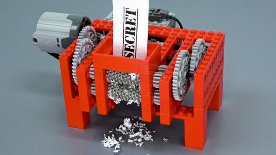 Shredding Paper with Lego Gears (ver 2) - Kids (6-9), Kingdom Kids Zone - Brick Experiment Channel