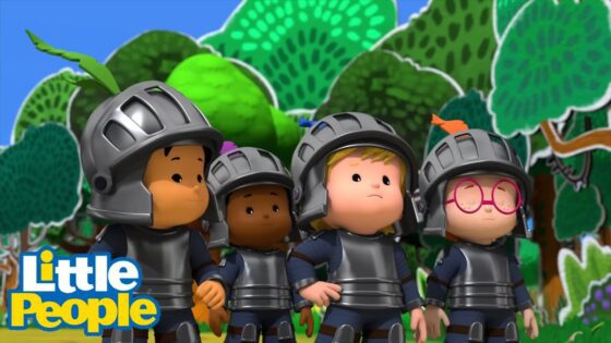 Little People | Little Knights VS Monster! 👻 | Educational Cartoons | Little People Fisher Price - Kids TV Series, Kingdom Kids Zone - Little People - Fisher Price