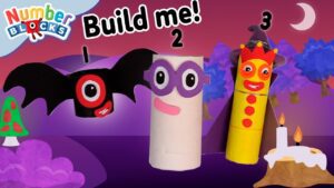 Numberblocks One, Two & Three HALLOWEEN Decoration 👻 | DIY Learn to Count | Maths Cartoons for Kids - Kingdom Kids Zone, Little Learners - Numberblocks