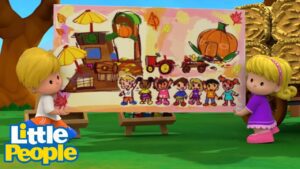 Little People Little Paintings: How To Paint like a Pro! 🎨| Little People Fisher Price Full Episodes - Kids TV Series, Kingdom Kids Zone - Little People - Fisher Price