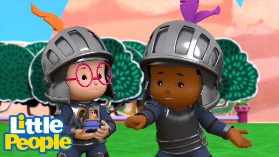 Little People | Knights to the Rescue! 🏰 | Educational Cartoons 1 Hour | Little People Fisher Price - Kids TV Series, Kingdom Kids Zone - Little People - Fisher Price