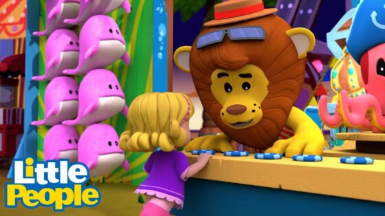 Little People | The Girl and the Gentle Lion 🦁 | Educational Cartoons | Little People Fisher Price - Kids TV Series, Kingdom Kids Zone - Little People - Fisher Price