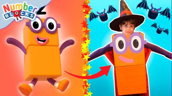 👑 Halloween Dressing up Fun with Numberblock Two! 👗 | DIY crafts | 123 Learn to Count | Numberblocks - Kingdom Kids Zone, Little Learners - Numberblocks