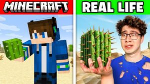 Minecraft, But I Survive in a REAL LIFE Desert - Gameplay, Kingdom Kids Zone, Minecraft - EYstreem