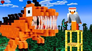 I Built a Goofy Jurassic Park - Gameplay, Kingdom Kids Zone, Minecraft - CringyGull