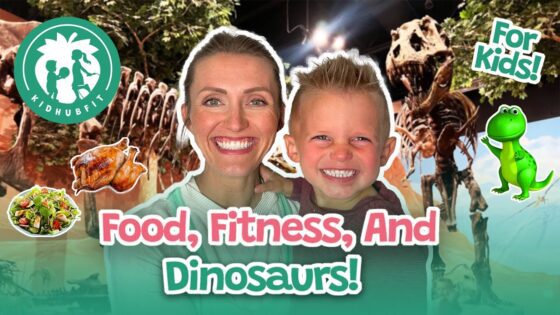 Dinosaurs For Kids! Making Kids Exercise and Nutrition Fun! Fun Educational Video For Kids! - Kingdom Kids Zone, Little Learners - Happy Hubbard’s - Educational Videos for Kids
