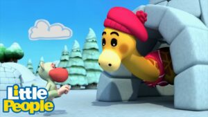 Little People | A Giraffe in the Igloo? 🦒🧊 |2 Hour Cartoons |Educational| Little People Fisher Price - Kids TV Series, Kingdom Kids Zone - Little People - Fisher Price