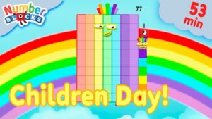 World Children's Day Celebration 👶🍼 | Easy Maths Cartoons for Kids | @Numberblocks - Kingdom Kids Zone, Little Learners - Numberblocks