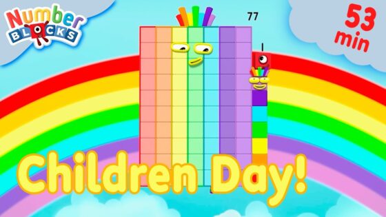 World Children's Day Celebration 👶🍼 | Easy Maths Cartoons for Kids | @Numberblocks - Kingdom Kids Zone, Little Learners - Numberblocks