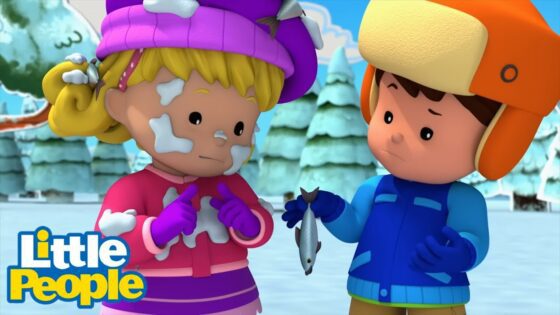 Little People | A Snowy Mess! ☃️ | 1 Hour Cartoons | Little People Fisher Price | Educational - Kids TV Series, Kingdom Kids Zone - Little People - Fisher Price