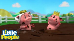 Little People | Fun in the Mud! 🐷 | 3 Hour Cartoons | Little People Fisher Price | Educational - Kids TV Series, Kingdom Kids Zone - Little People - Fisher Price