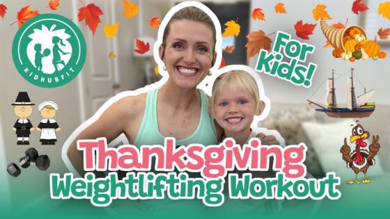 Thanksgiving Workout For Kids! (Ages 4 to 9) Kids Lifting Weights! Fall/Autumn Themed Exercise! - Kingdom Kids Zone, Little Learners - Happy Hubbard’s - Educational Videos for Kids