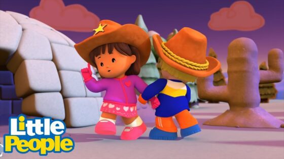 Little People | Cowboys at the North Pole 🧊 | Educational Cartoons | Little People Fisher Price - Kids TV Series, Kingdom Kids Zone - Little People - Fisher Price