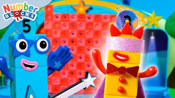 Top of the Blocks – Numberblock Three's Magic Show! | Toy Play & Count | @Numberblocks - Kingdom Kids Zone, Little Learners - Numberblocks