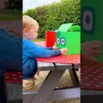 Build Numberblock Four! 🟢 Part 4 | Cartoon Maths fun for Kids | Learn to Count #shorts - Kingdom Kids Zone, Little Learners, Shorts - Numberblocks