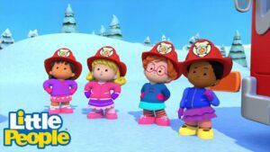 Little People | Firefighters to the Rescue in the Snow?👩🏽‍🚒| Educational |Little People Fisher Price - Kids TV Series, Kingdom Kids Zone - Little People - Fisher Price