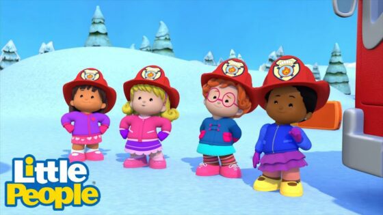 Little People | Firefighters to the Rescue in the Snow?👩🏽‍🚒| Educational |Little People Fisher Price - Kids TV Series, Kingdom Kids Zone - Little People - Fisher Price