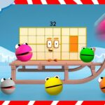 Exciting Numberblobs Christmas Counting Fun 🎁 | 60 mins of Maths for Kids | Numberblocks - Kingdom Kids Zone, Little Learners - Numberblocks
