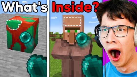What's Inside Minecraft Blocks and Mobs? - Gameplay, Kingdom Kids Zone, Minecraft - EYstreem
