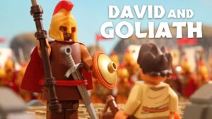 LEGO Bible | David and Goliath | Stop-Motion Animation - Bible Stories, Kingdom Kids Zone - Go Chatter Studios