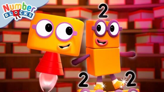 Two Times Table Tap Dancing! 👟 | Times Tables for Kids | Learn to Count | @Numberblocks - Kingdom Kids Zone, Little Learners - Numberblocks