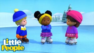 Little People | There's An Issue on the Ice Rink! Educational | Little People Fisher Price - Kids TV Series, Kingdom Kids Zone - Little People - Fisher Price