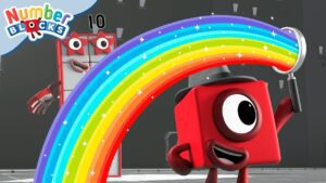 Colourful Maths – RAINBOWS and ADDITION! 🌈 | 123 Counting for Kids | @Numberblocks - Kingdom Kids Zone, Little Learners - Numberblocks