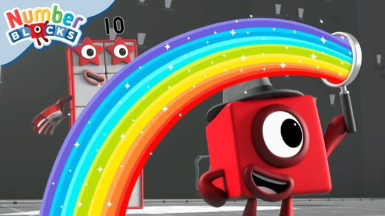 Colourful Maths – RAINBOWS and ADDITION! 🌈 | 123 Counting for Kids | @Numberblocks - Kingdom Kids Zone, Little Learners - Numberblocks