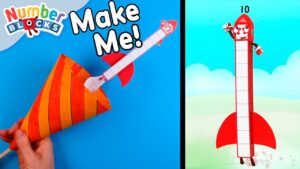 Make Your Own Firework Rocket! 🚀 | Counting for Kids | DIY Crafts | @Numberblocks - Kingdom Kids Zone, Little Learners - Numberblocks
