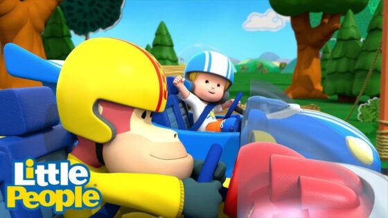 Who Will Win The Incredible Car Race? | Over 1 Hour | Little People – Fisher Price - Kids TV Series, Kingdom Kids Zone - Little People - Fisher Price
