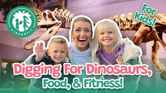 Dinosaurs For Kids! Digging In The Dirt! Educational Dino Museum Tour! Exercise for Kids/ Human Body - Kingdom Kids Zone, Little Learners - Happy Hubbard’s - Educational Videos for Kids