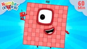 1 to 100 in 60 Minutes! ⏱️ | Learn to Count | 12345 | @Numberblocks - Kingdom Kids Zone, Little Learners - Numberblocks