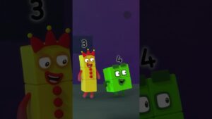 Colourful Maths – Part 4 | Meet Number Nine | 123 Learn to Count | Numberblocks #shorts - Kingdom Kids Zone, Little Learners, Shorts - Numberblocks