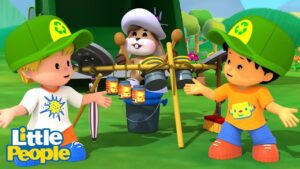 Lets Get to Work | Over 1 Hour | Little People – Fisher Price - Kids TV Series, Kingdom Kids Zone - Little People - Fisher Price