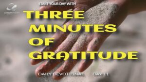 New Daily Devotional- 3 Minutes of Gratitude Day 11 ‣ Witness21