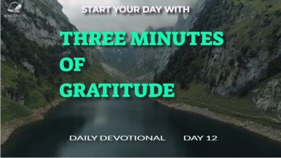 New Daily Devotional- 3 Minutes of Gratitude Day 12 ‣ Witness21