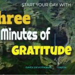 New Daily Devotional- 3 Minutes of Gratitude Day 26 ‣ Witness21