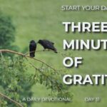 New Daily Devotional- 3 Minutes of Gratitude Day 31 ‣ Witness21