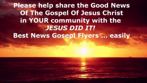 50 FREE "Jesus Did It!" Gospel Flyers Simply For The Asking ‣ Witness21