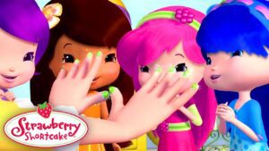 EPIC glitter nails! 🍓 Strawberry Shortcake 🍓Double Episode 🍓 Kids Show - Kids TV Series, Kingdom Kids Zone - Strawberry Shortcake - WildBrain