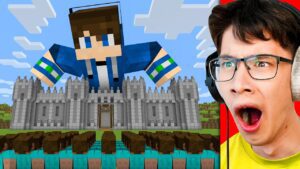 100 Players vs Medieval Castle War #QuestForTheImpossible #sponsored - Gameplay, Kingdom Kids Zone, Minecraft - EYstreem