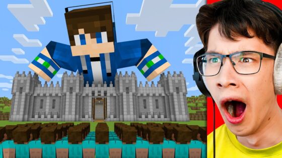 100 Players vs Medieval Castle War #QuestForTheImpossible #sponsored - Gameplay, Kingdom Kids Zone, Minecraft - EYstreem