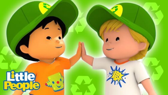 Koby and Eddie Have Fun Recycling | 2 Hours of Full Episodes | Little People – Fisher Price - Kids TV Series, Kingdom Kids Zone - Little People - Fisher Price