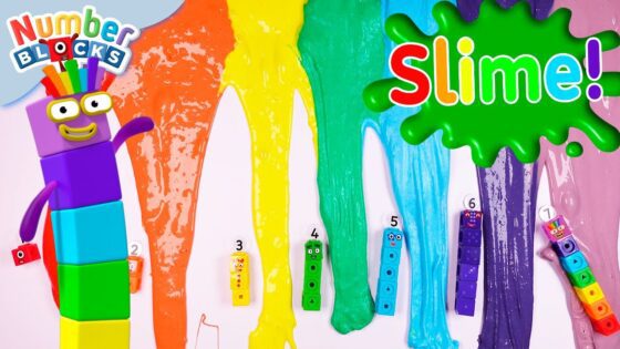 Super Slime Science Experiment with Numberblock Seven! | DIY – Counting and Crafts for Kids - Kingdom Kids Zone, Little Learners - Numberblocks