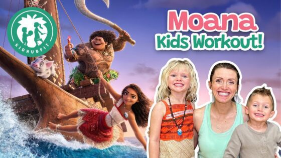 Kids Moana 2 Workout! 💪🏝️ Activities & Exercise For Kids! Moana Sports Court Games! Fun Indoor Play! - Kingdom Kids Zone, Little Learners - Happy Hubbard’s - Educational Videos for Kids