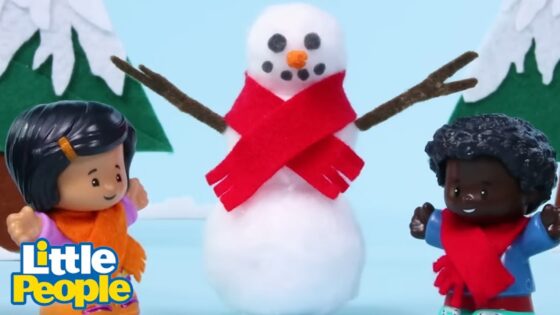 Let's Build a Snowman Together | Stop Motion | Little People – Fisher Price - Kids TV Series, Kingdom Kids Zone - Little People - Fisher Price