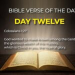 Daily Bible Verse : Day 12. ‣ Witness21