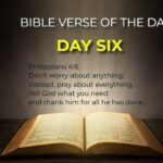 Daily Bible Verse: Day 6- Be anxious for nothing ‣ Witness21