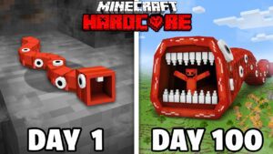 I Survived 100 Days as TRAIN EATER in Minecraft - Gameplay, Kingdom Kids Zone, Minecraft - EYstreem
